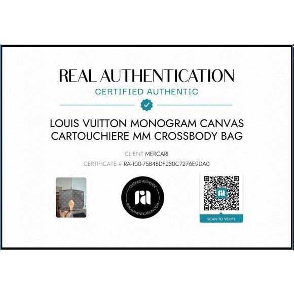 Louis Vuitton Monogram Canvas Cartouchiere MM Crossbody Bag - Picture 12 of 12